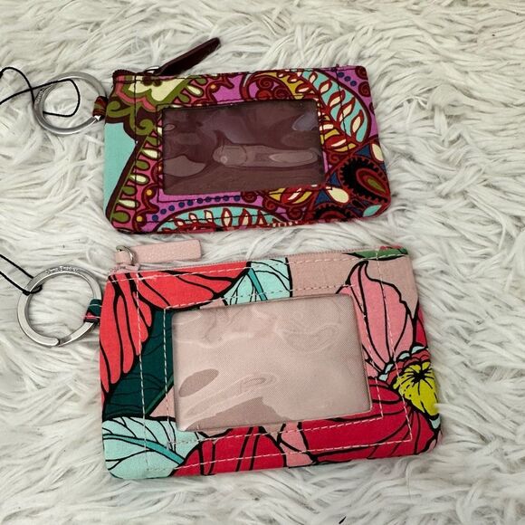 Vera Bradley‎ Zip ID Case 2 Piece Floral Print New - Picture 5 of 7